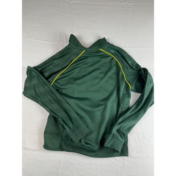 Youth XL Nike Team Fit Dry Oregon Ducks Zip Jacket Green Yellow - Picture 2 of 6